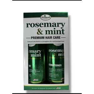 DIFEEL ROSEMARY & MINT Hair Strengthening SHAMPOO & CONDITIONER W/BIOTIN 33.8oz.